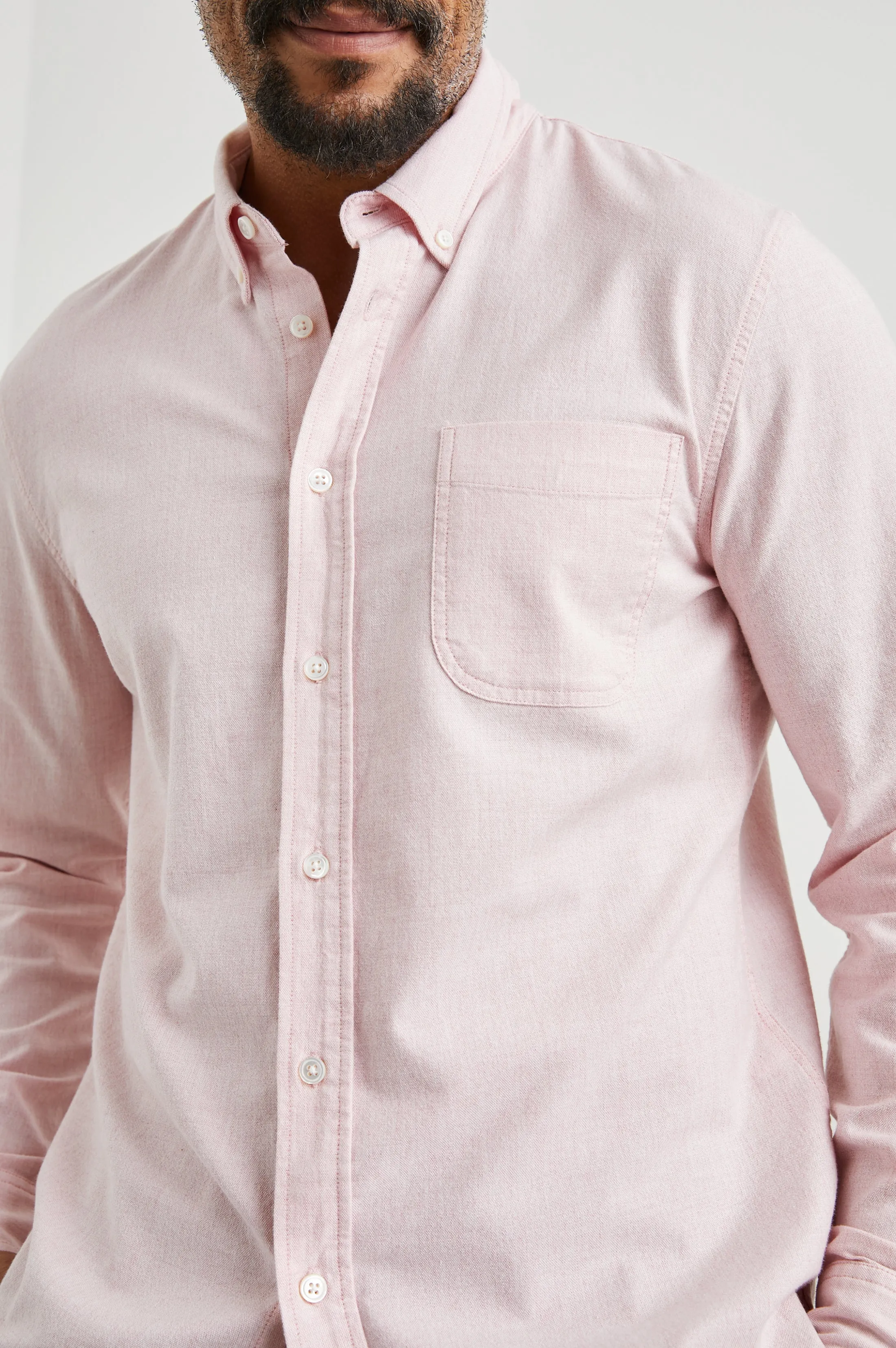 PERRY SHIRT - PERFECT PINK OXFORD sold by Rails product image thumbnail 3