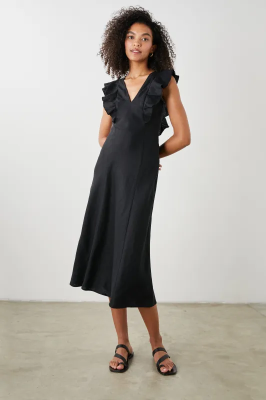 CONSTANCE DRESS - BLACK sold by Rails