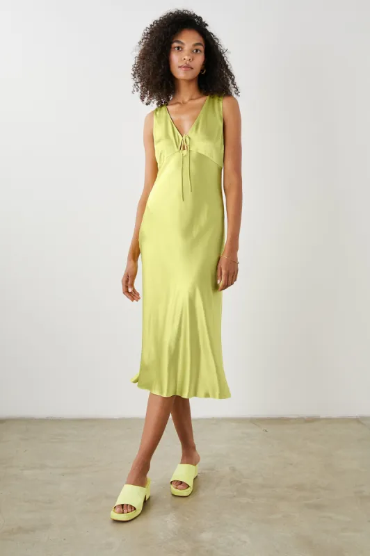 CINDI DRESS - CHARTREUSE sold by Rails