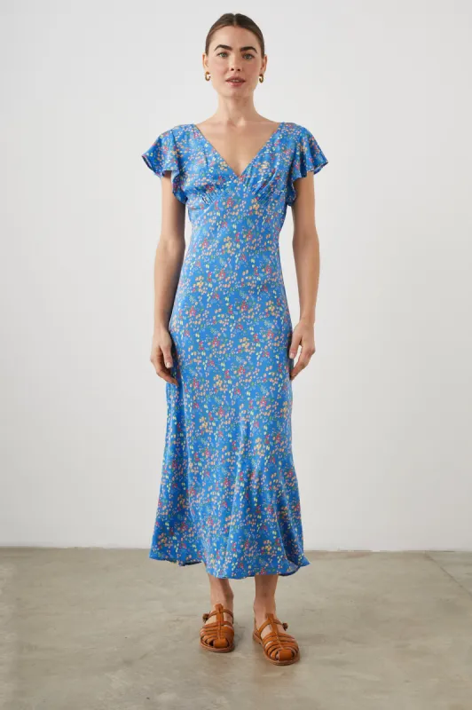 KENZ DRESS - BLUE CITRUS GROVE sold by Rails