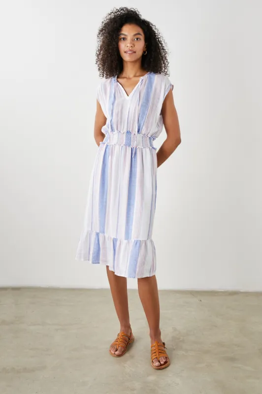 ASHLYN DRESS - MARINI STRIPE sold by Rails