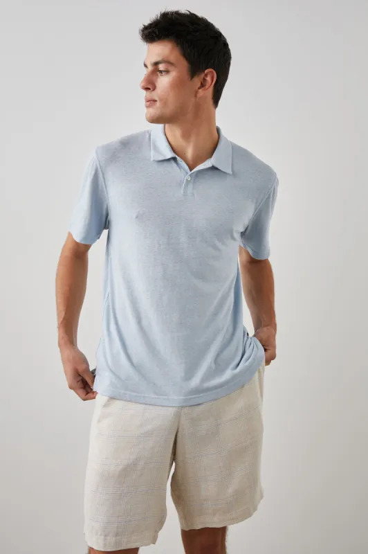 LEVANT POLO SHIRT - CIELO sold by Rails
