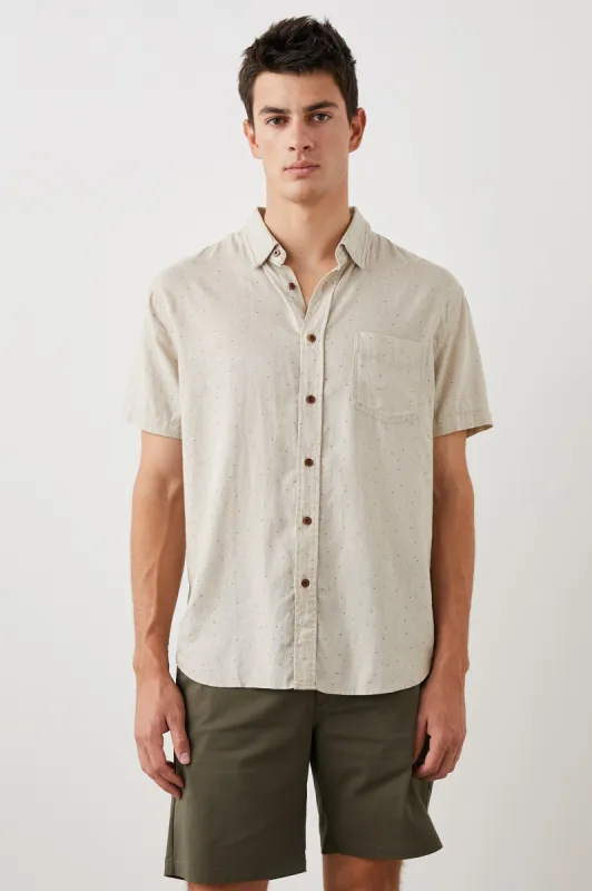 CARSON SHIRT - TRIANGLE GEO RETRO PAPER sold by Rails