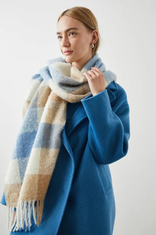 LORA SCARF - BLUEBELL IVORY sold by Rails