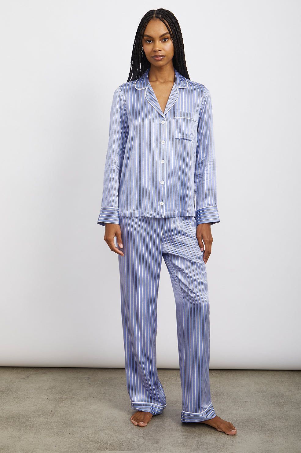 ALBA PAJAMA SET - MOONLIGHT STRIPE sold by Rails