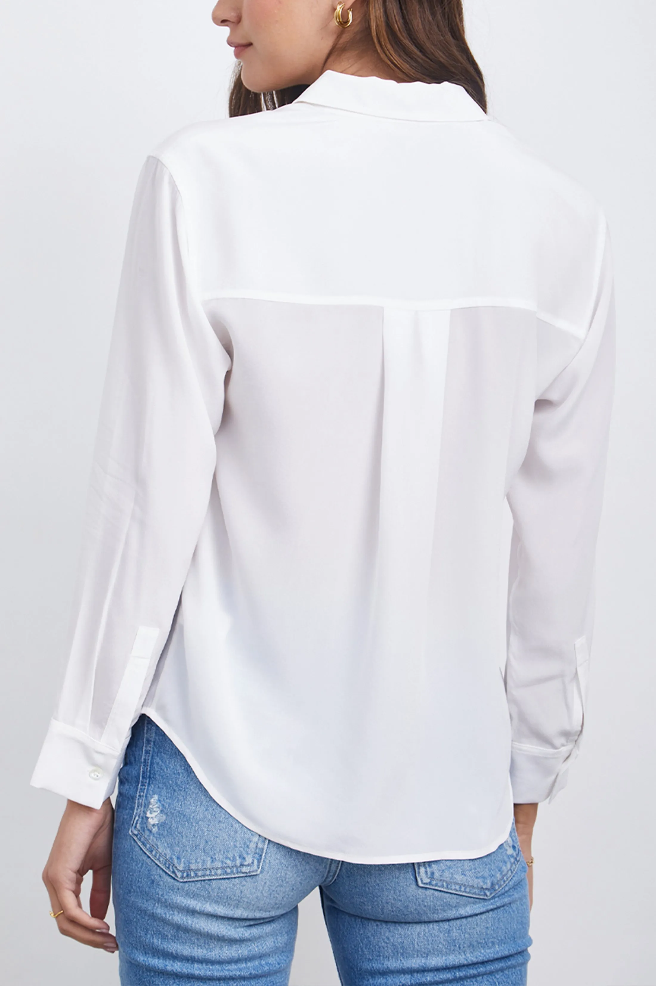 CORI SHIRT - SILK WHITE sold by Rails product image thumbnail 3