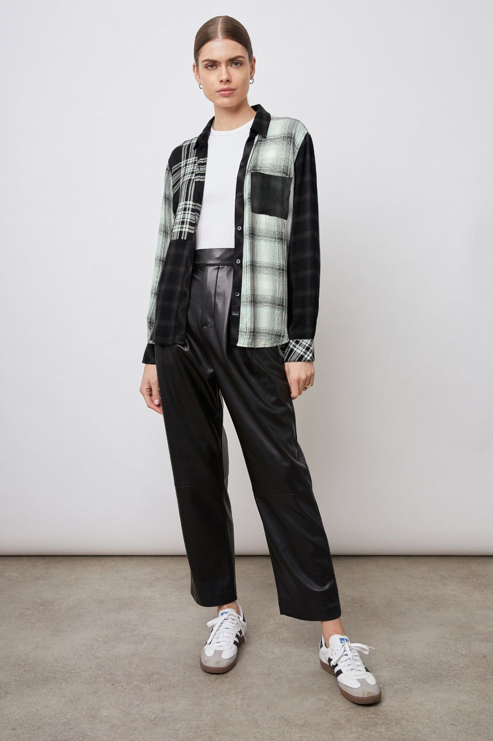 HUNTER SHIRT - MIXED ONYX PLAID sold by Rails product image thumbnail 3