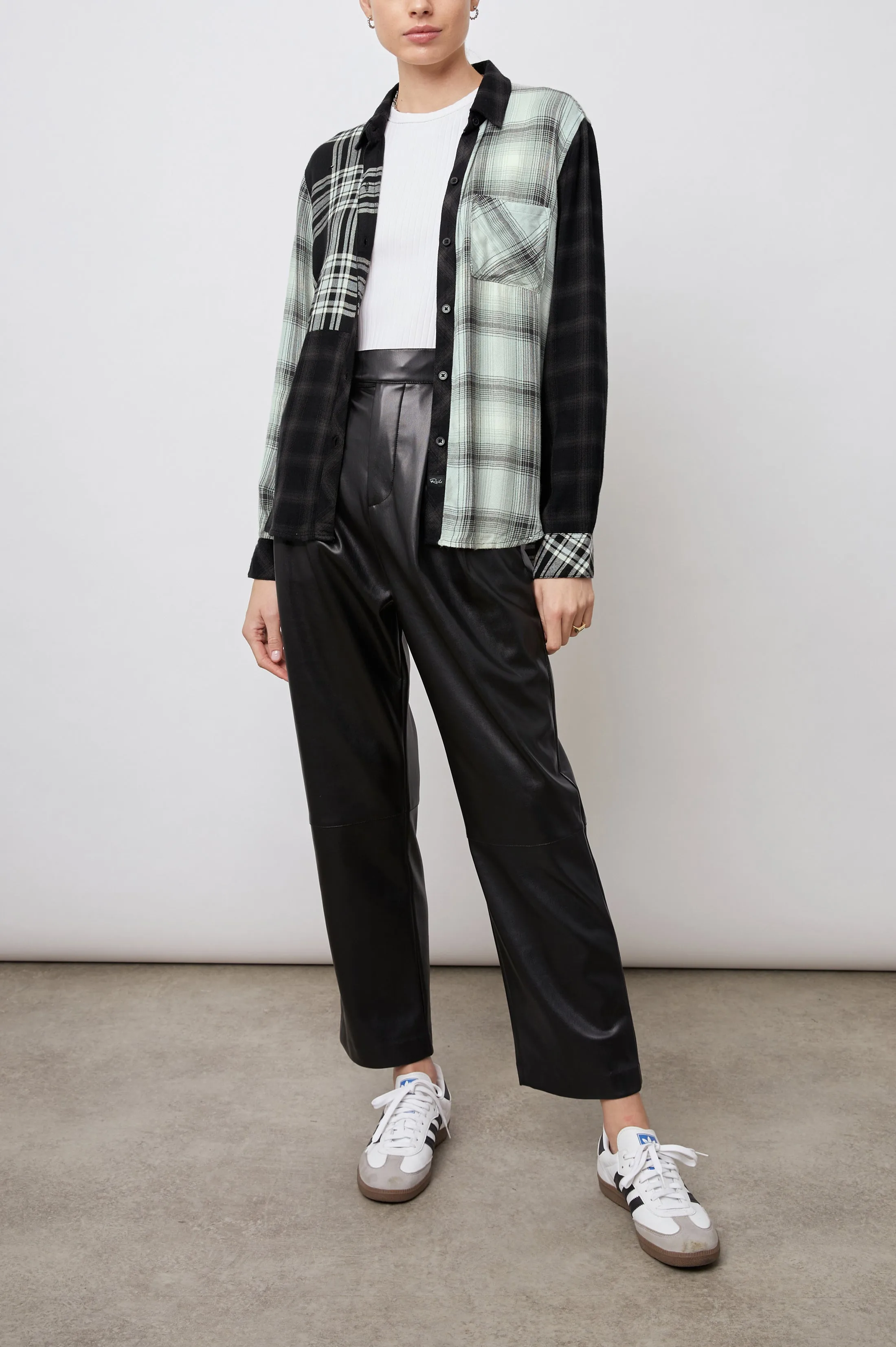 HUNTER SHIRT - MIXED ONYX PLAID sold by Rails product image thumbnail 3