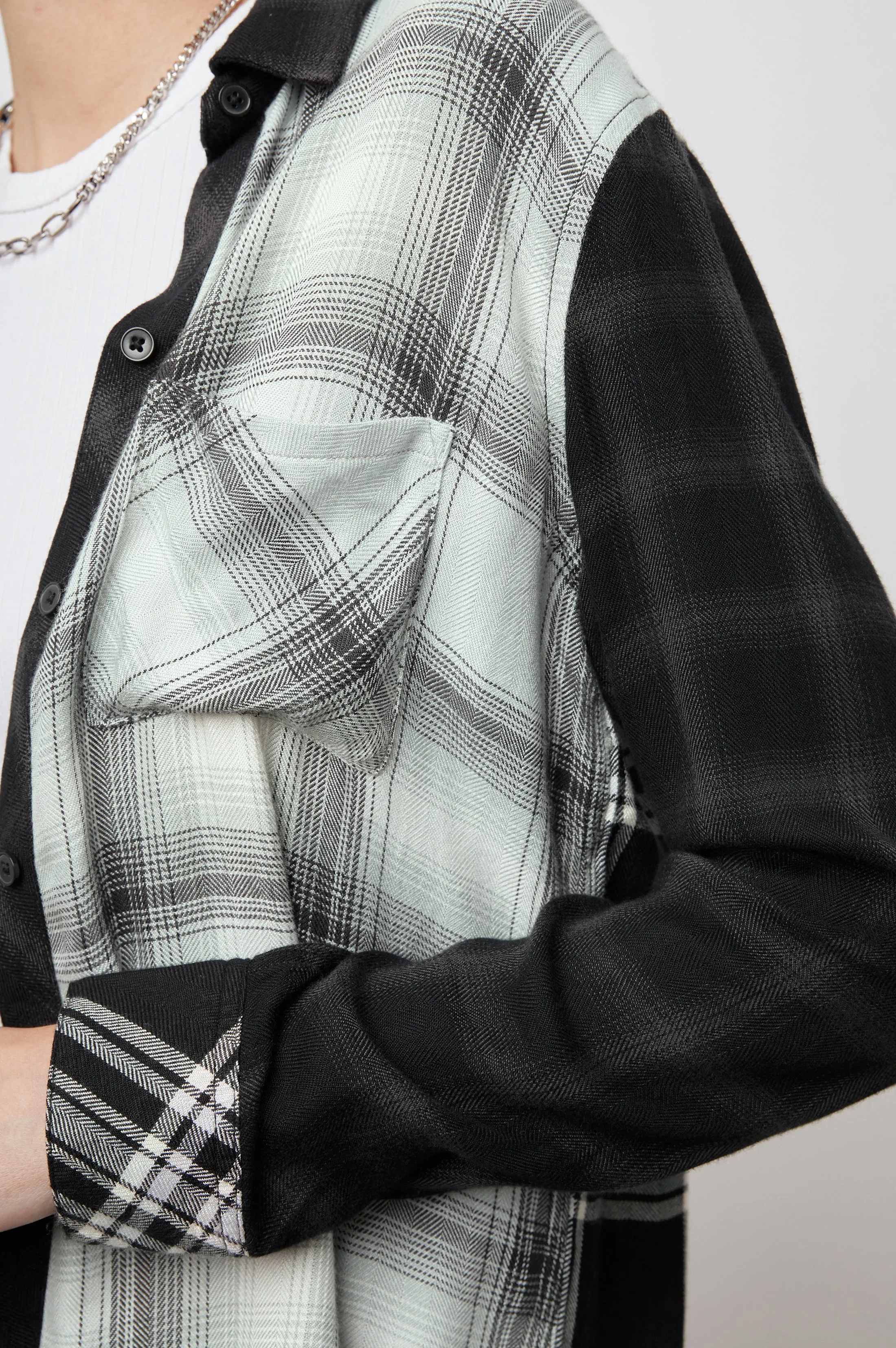 HUNTER SHIRT - MIXED ONYX PLAID sold by Rails product image thumbnail 2