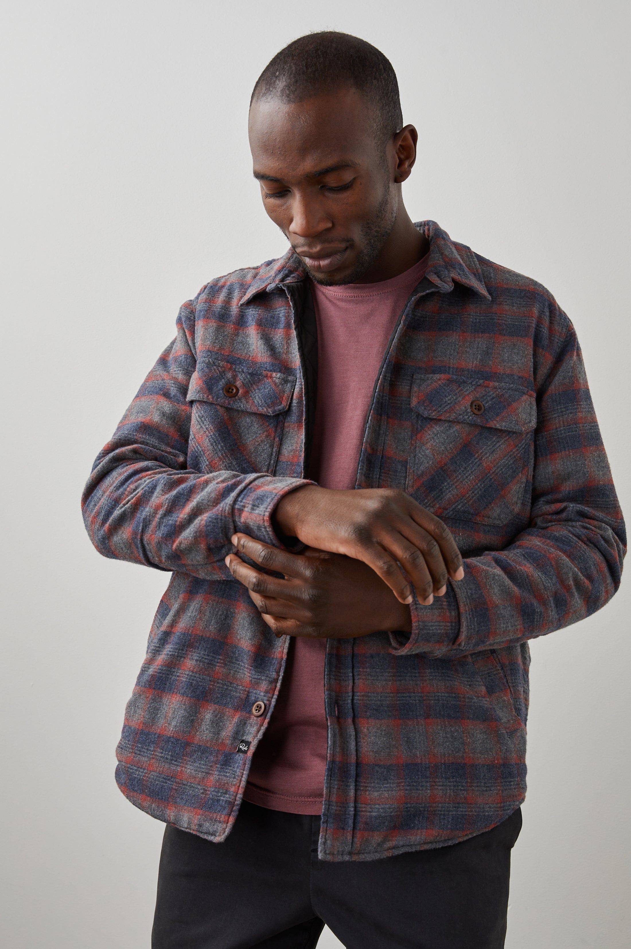 WORTHING JACKET - MIDNIGHT HARVEST HEATHER sold by Rails product image thumbnail 3