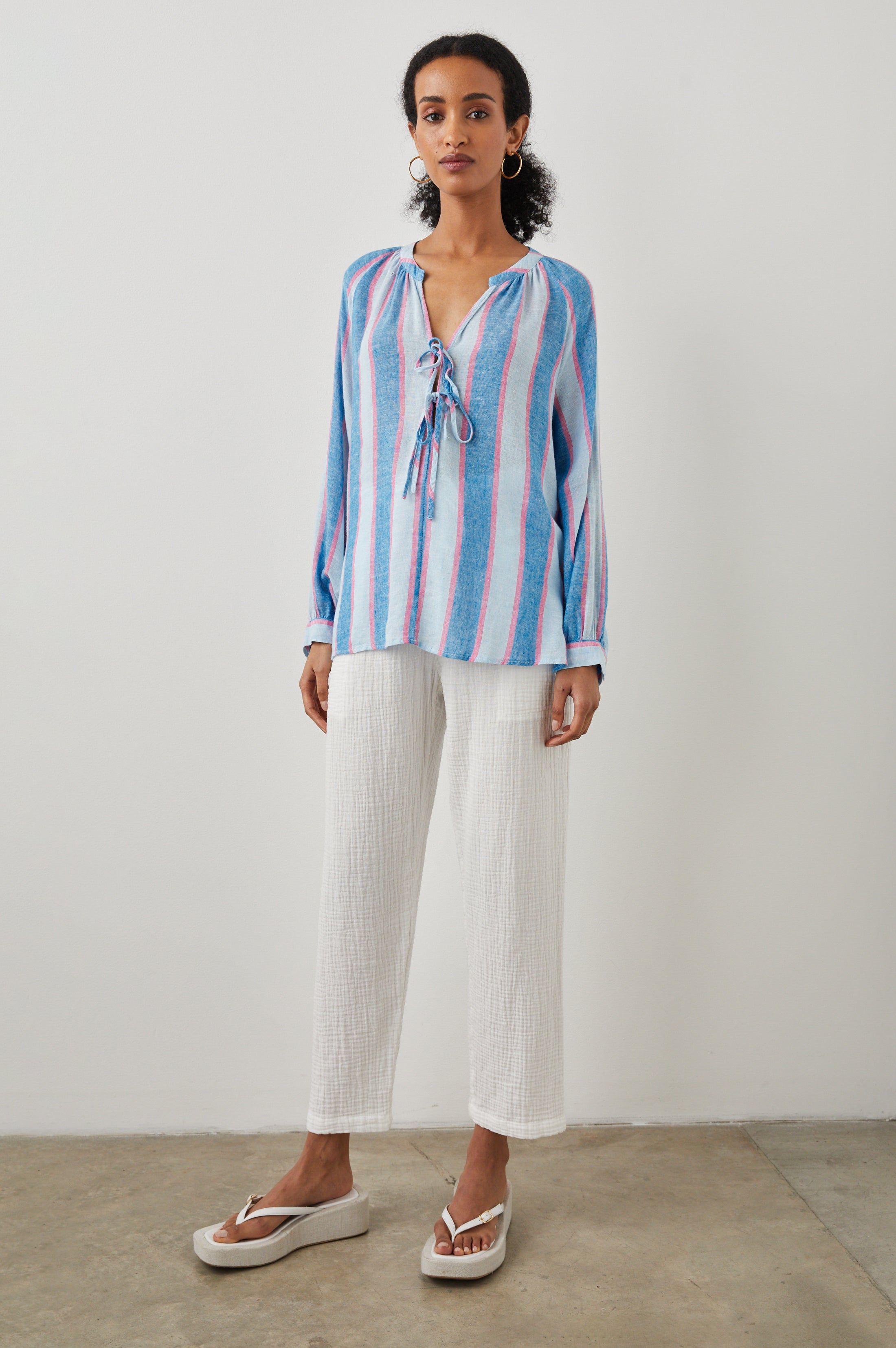 BRIELLE TOP - KONA STRIPE sold by Rails product image thumbnail 3