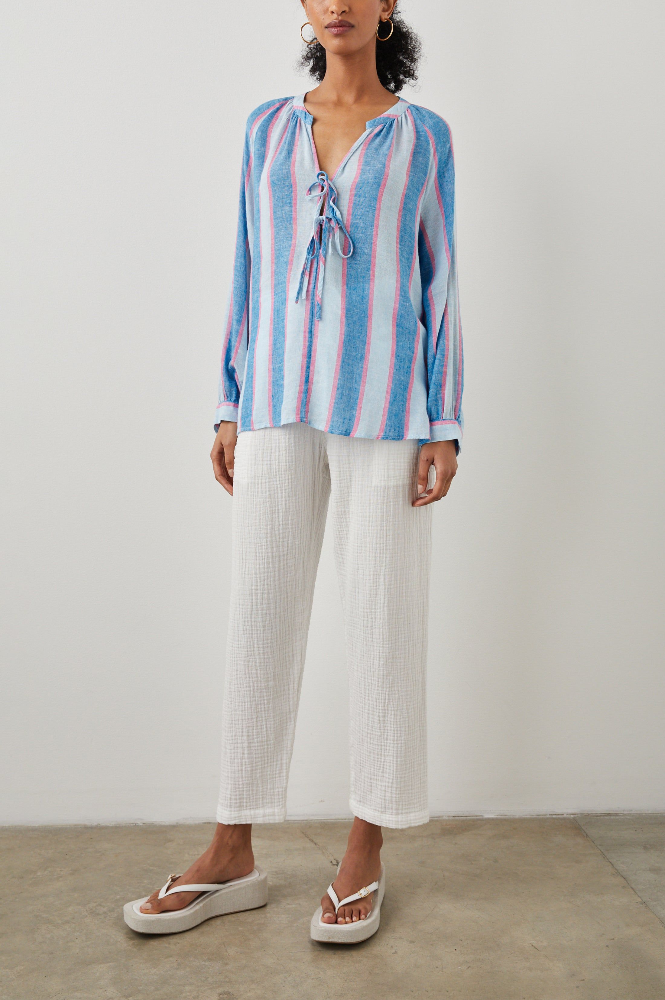BRIELLE TOP - KONA STRIPE sold by Rails product image thumbnail 4