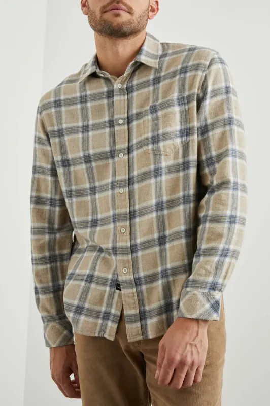 LENNOX SHIRT - PALAMINO SKYLINE MELANGE sold by Rails
