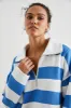 PARKER SWEATSHIRT - OCEAN RUGBY STRIPE sold by Rails