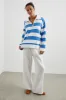 PARKER SWEATSHIRT - OCEAN RUGBY STRIPE sold by Rails