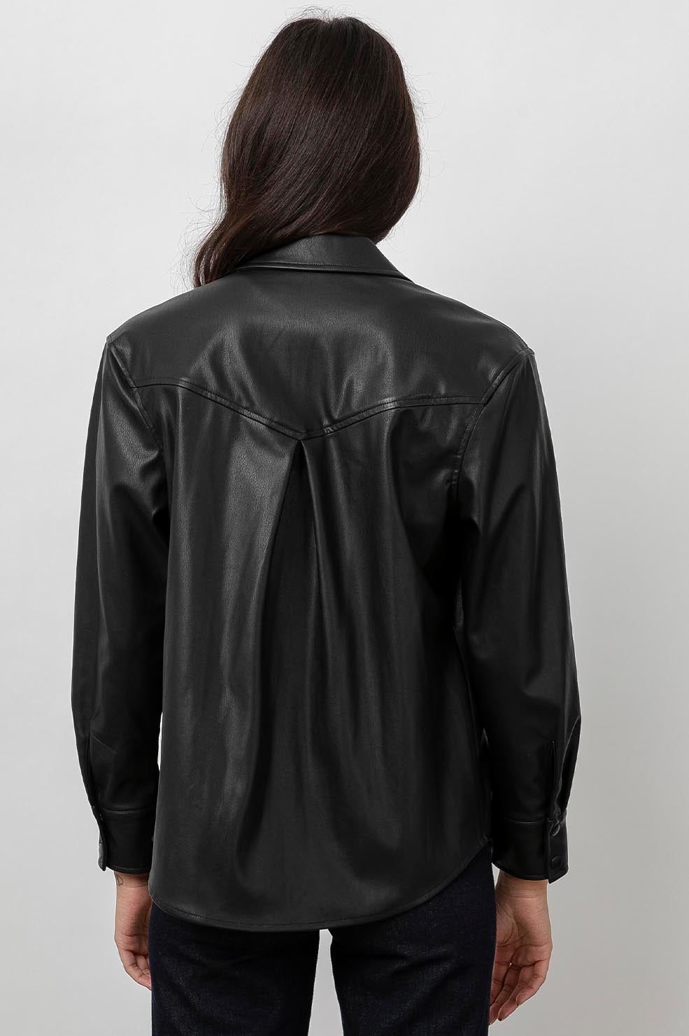 AUGUST SHIRT JACKET - BLACK sold by Rails product image thumbnail 3