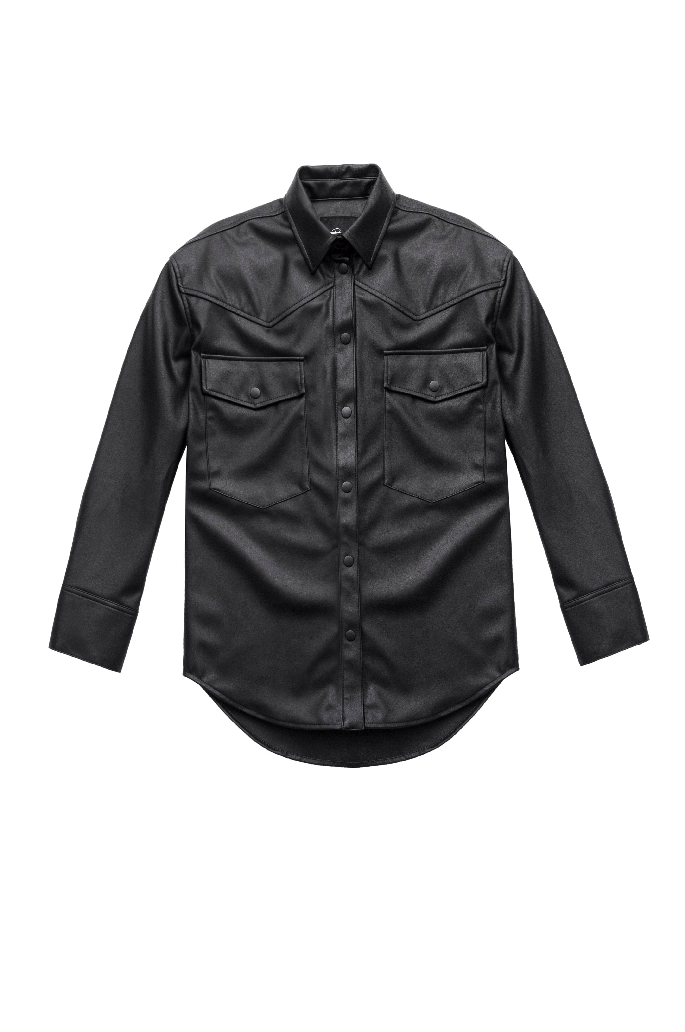 AUGUST SHIRT JACKET - BLACK sold by Rails product image thumbnail 5