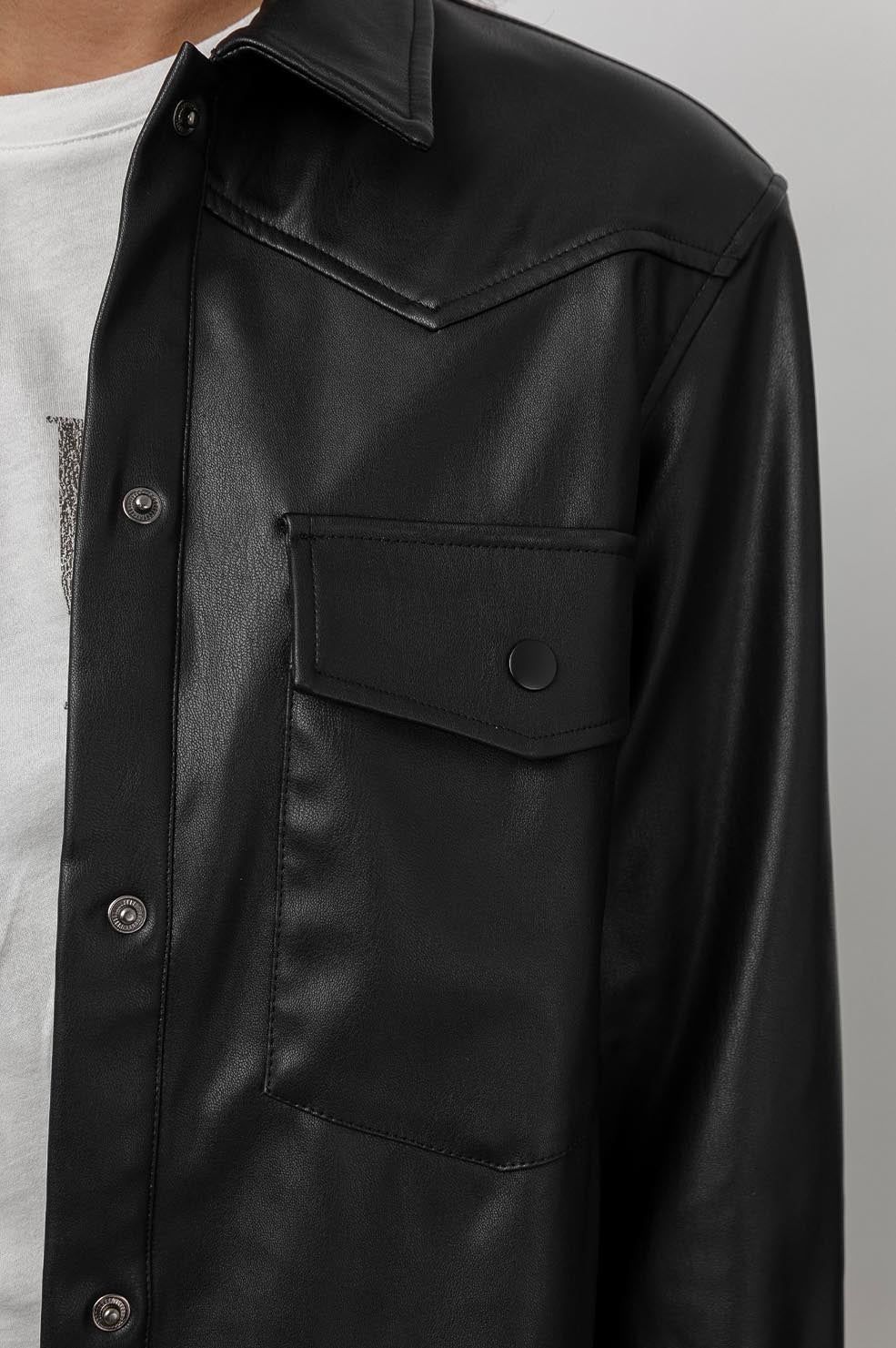 AUGUST SHIRT JACKET - BLACK sold by Rails product image thumbnail 2