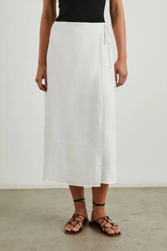 CARLY SKIRT - WHITE sold by Rails
