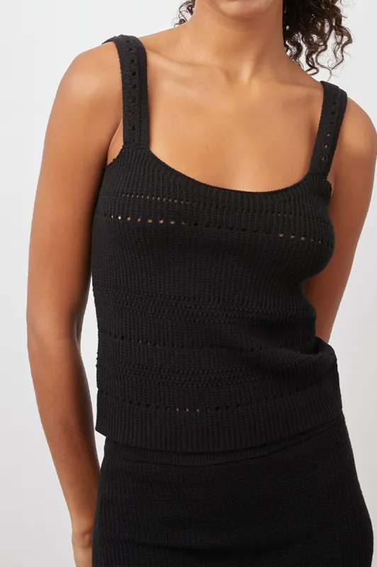 SAMIRA TOP - BLACK sold by Rails