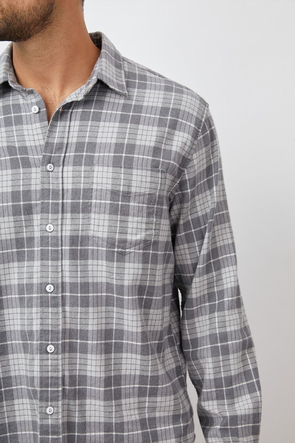 SUSSEX SHIRT - ALLOY SLATE MELANGE sold by Rails product image thumbnail 2