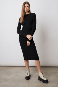 NELLIE DRESS - BLACK sold by Rails