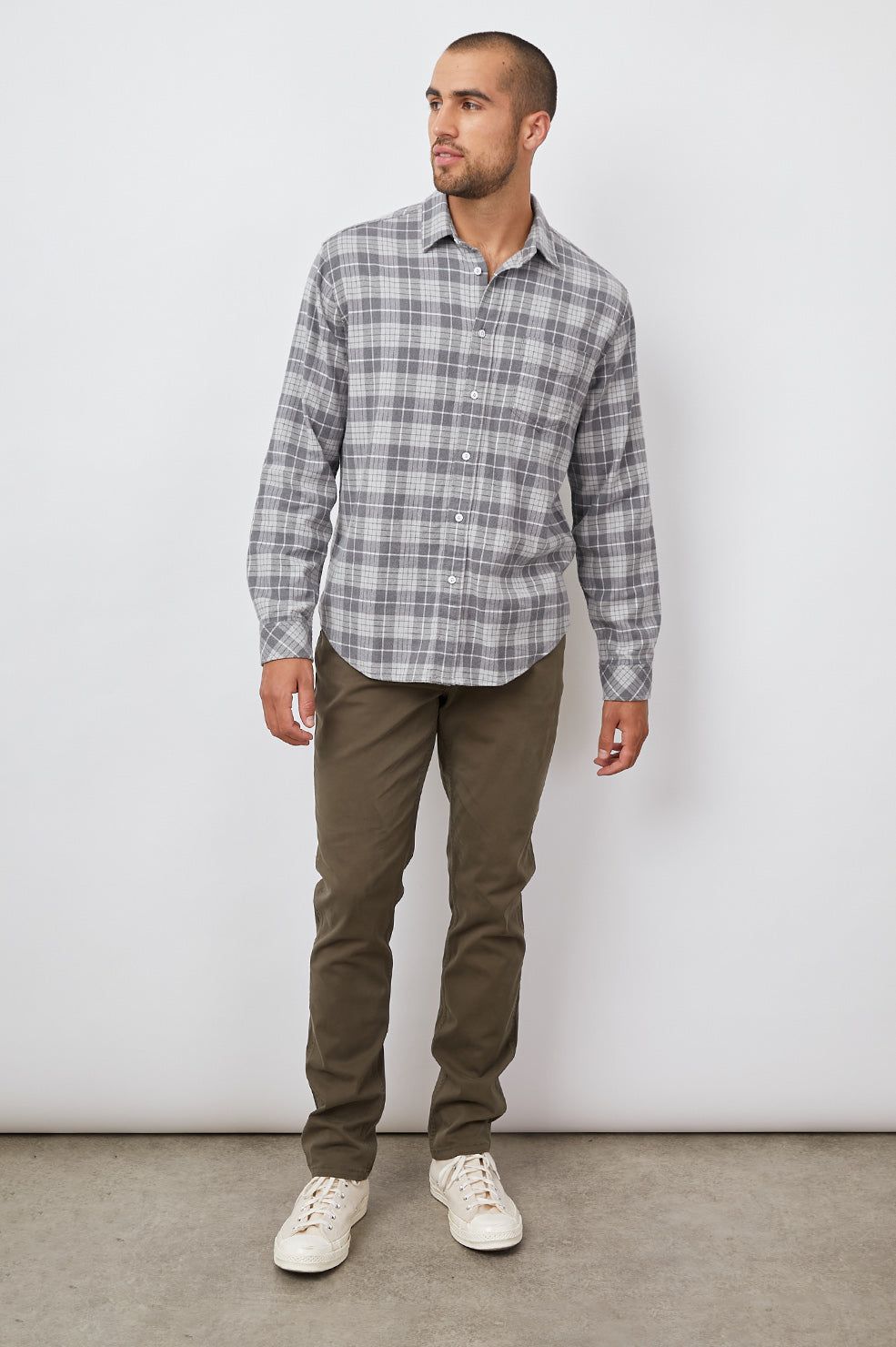 SUSSEX SHIRT - ALLOY SLATE MELANGE sold by Rails product image thumbnail 3