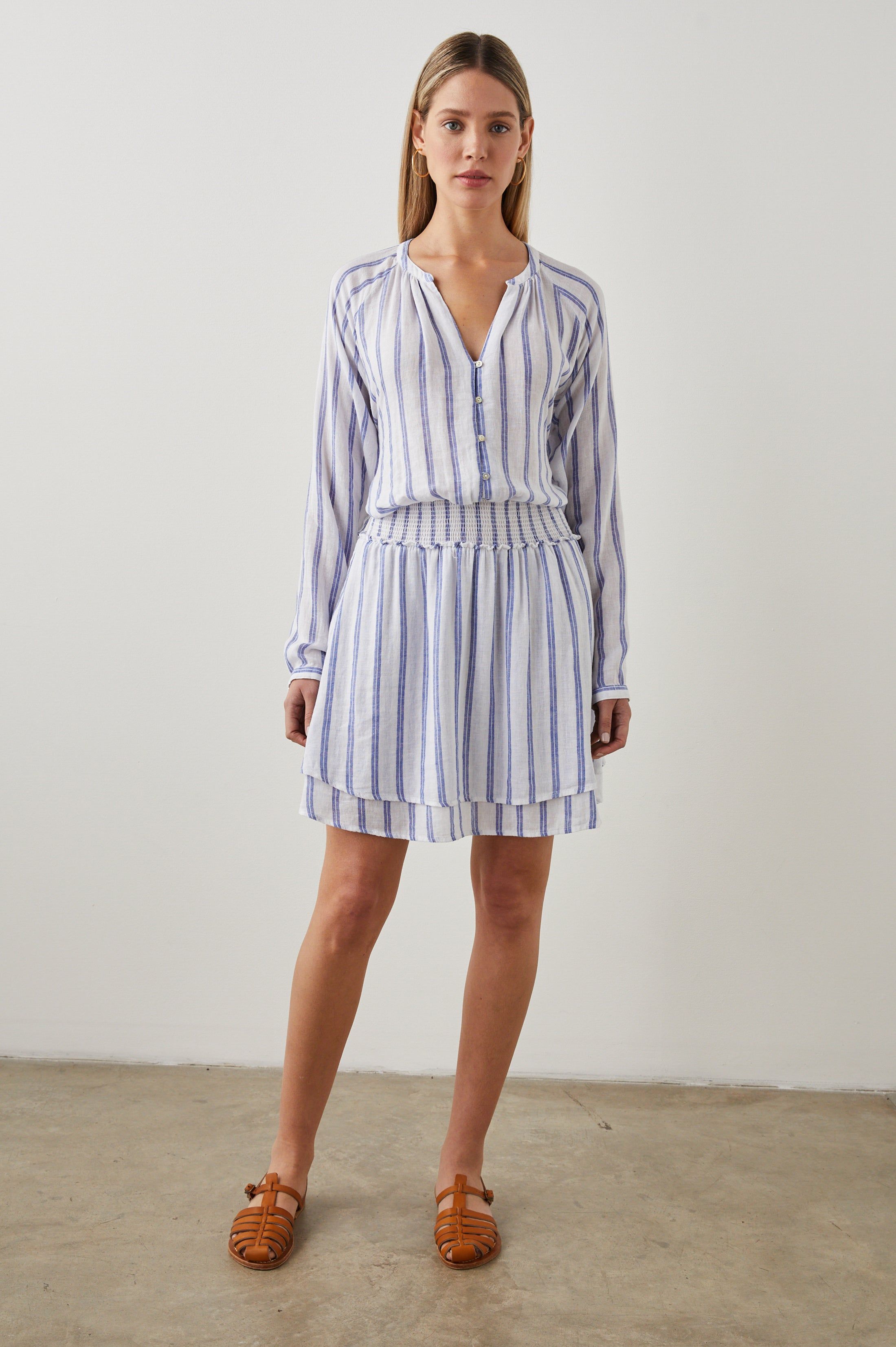 JASMINE DRESS - VILLA STRIPE sold by Rails product image thumbnail 3