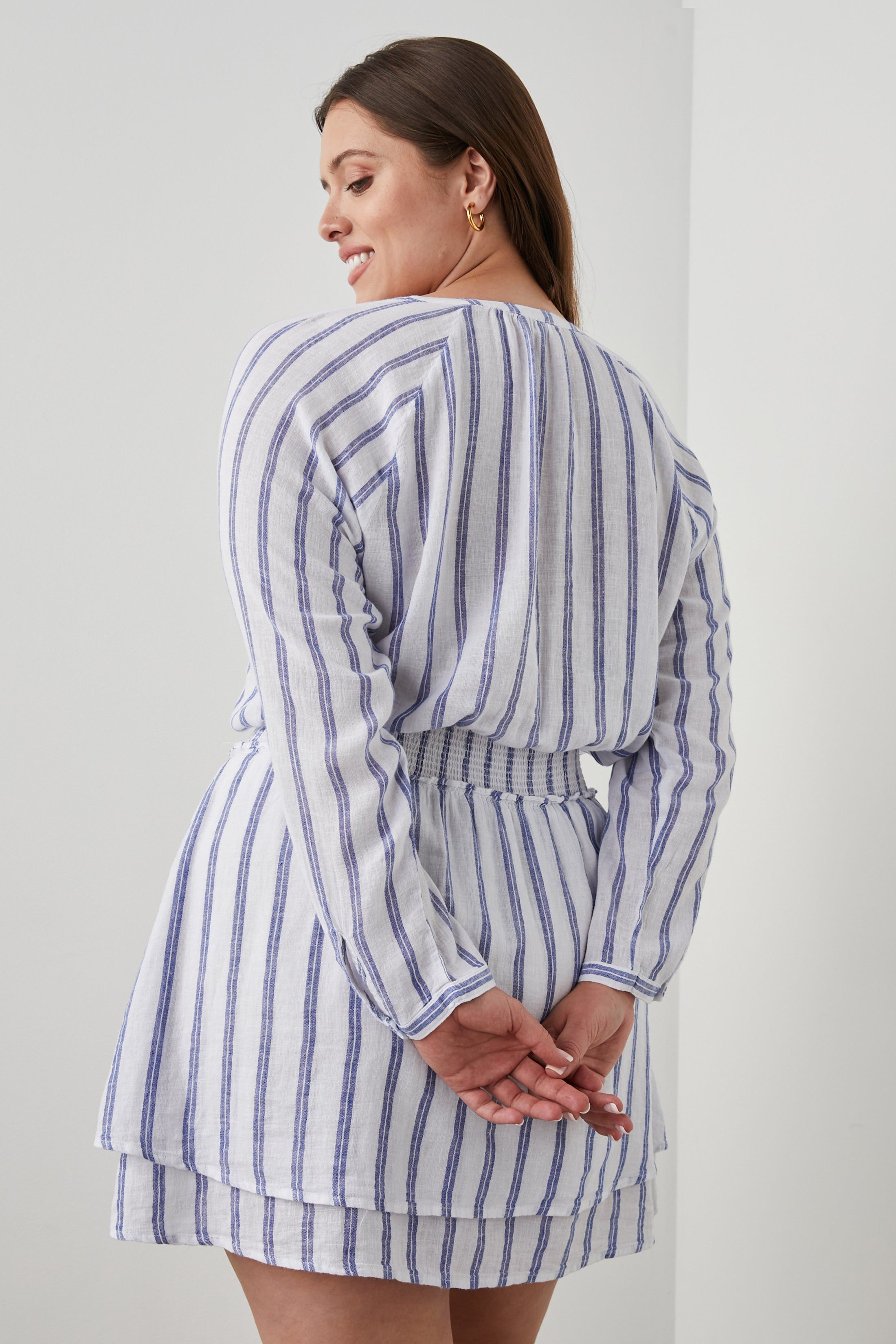 JASMINE DRESS - VILLA STRIPE sold by Rails product image thumbnail 9