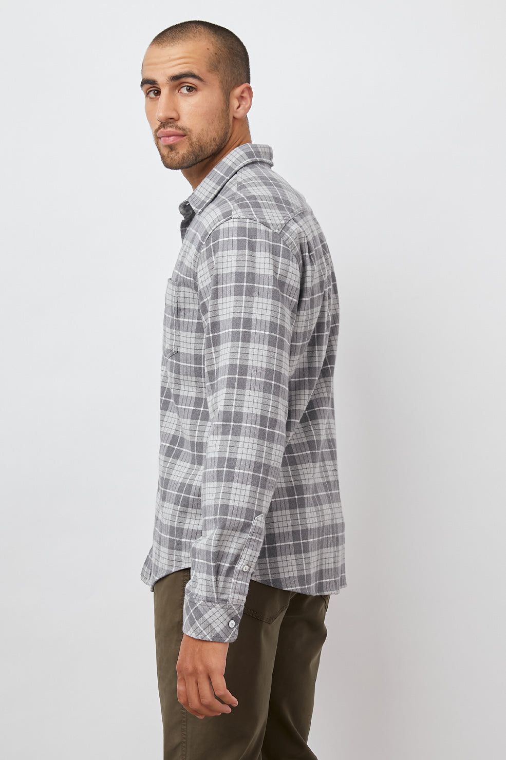 SUSSEX SHIRT - ALLOY SLATE MELANGE sold by Rails product image thumbnail 5