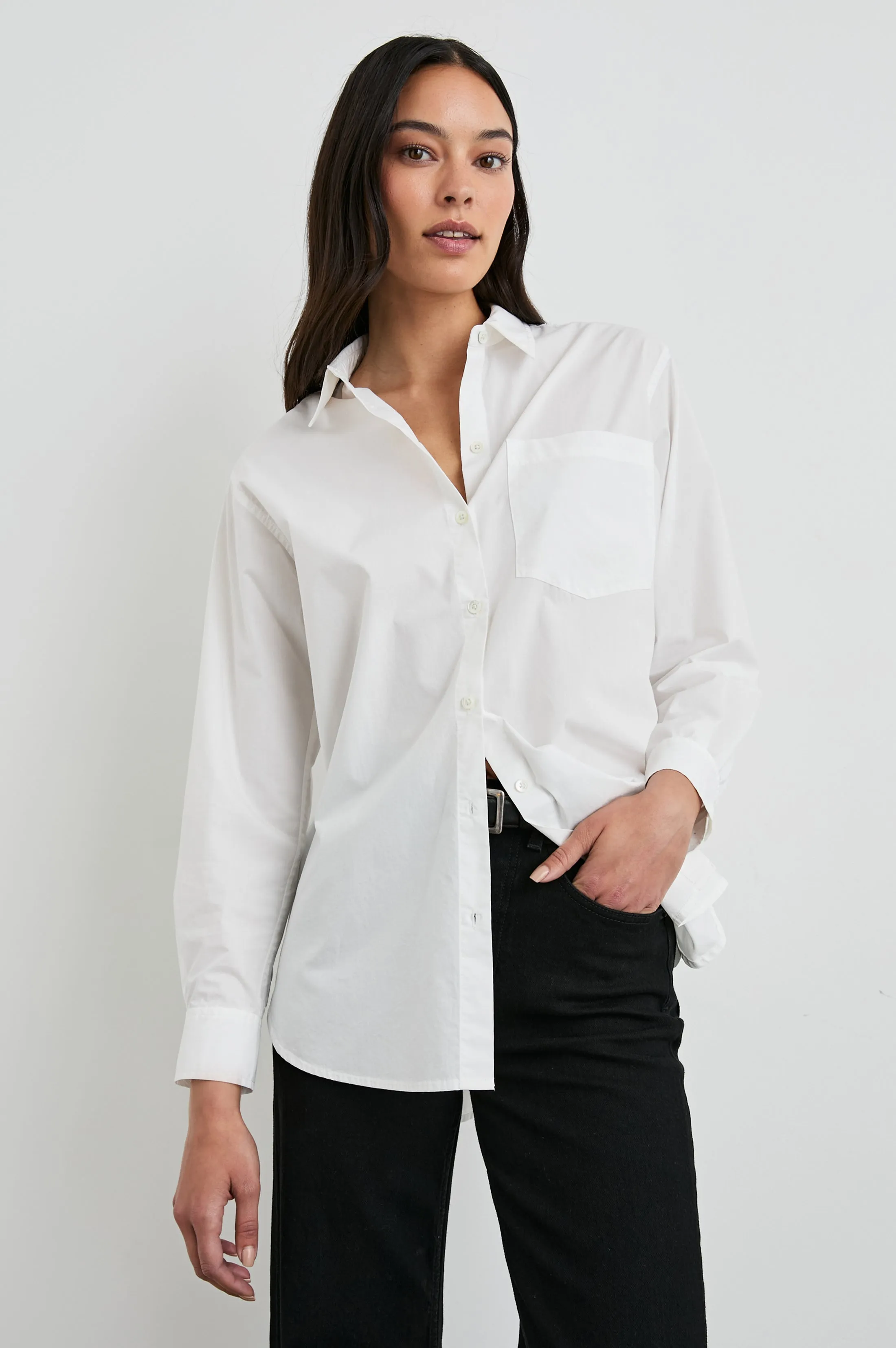 ELSA SHIRT - WHITE sold by Rails