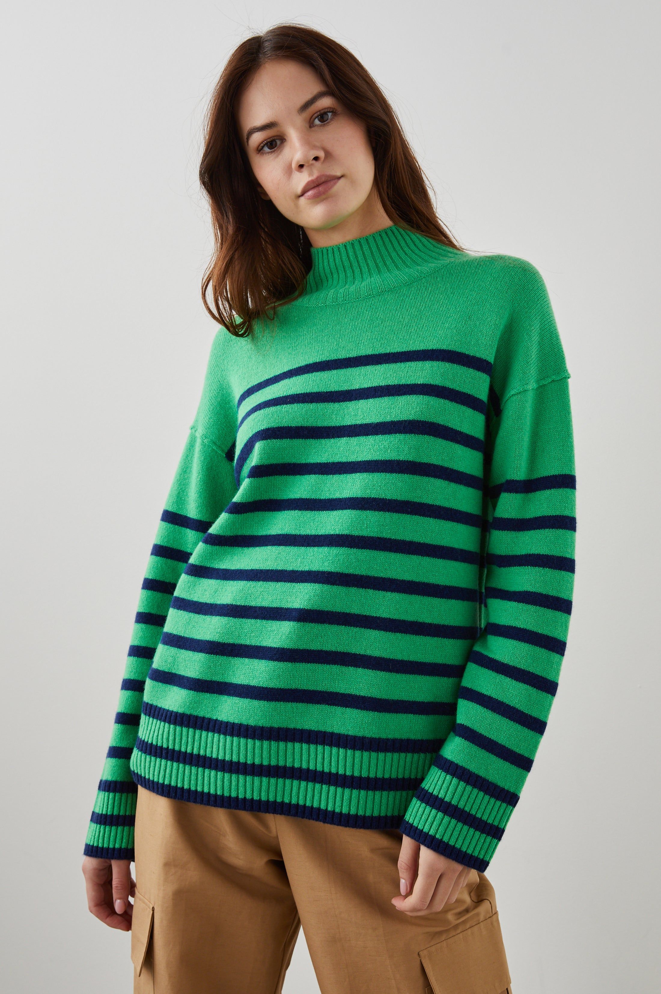 SASHA SWEATER - KELLY NAVY STRIPE sold by Rails