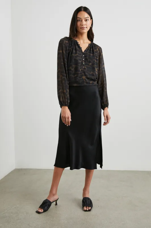 INDI TOP - UMBER LEOPARD sold by Rails