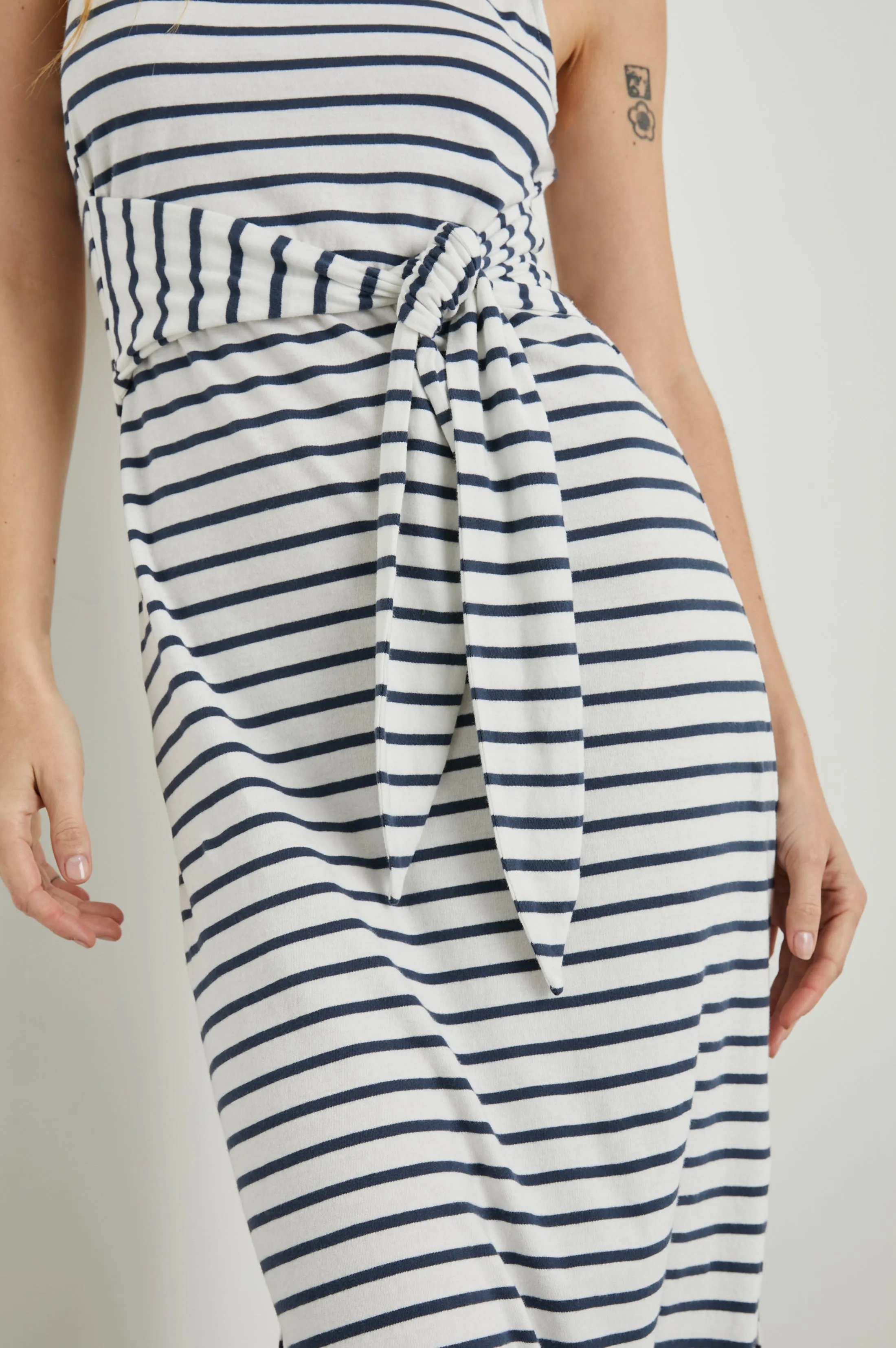 MEG DRESS - IVORY NAVY STRIPE sold by Rails product image thumbnail 2