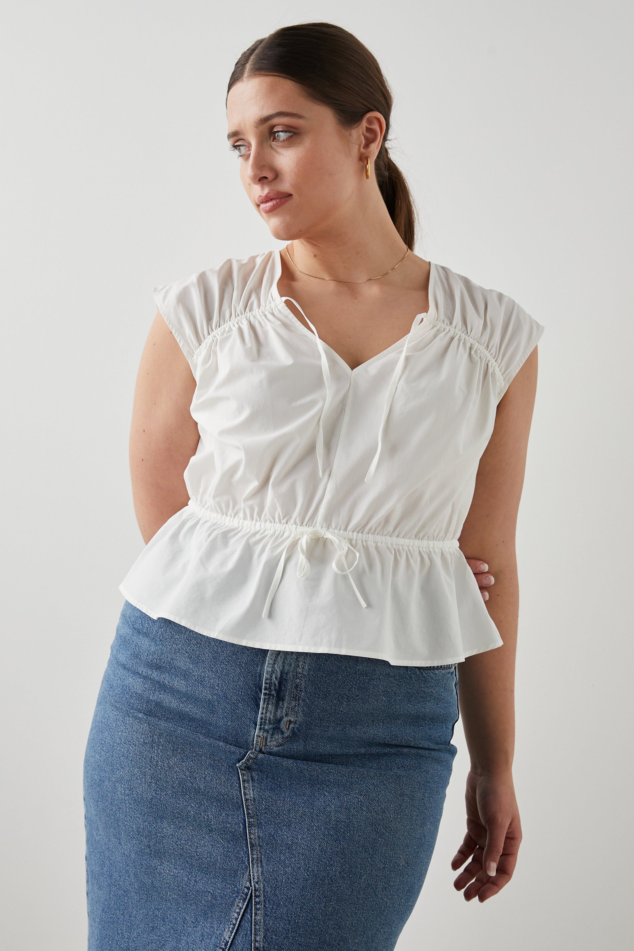 SAVI TOP - WHITE sold by Rails product image thumbnail 5