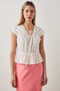 SAVI TOP - WHITE sold by Rails