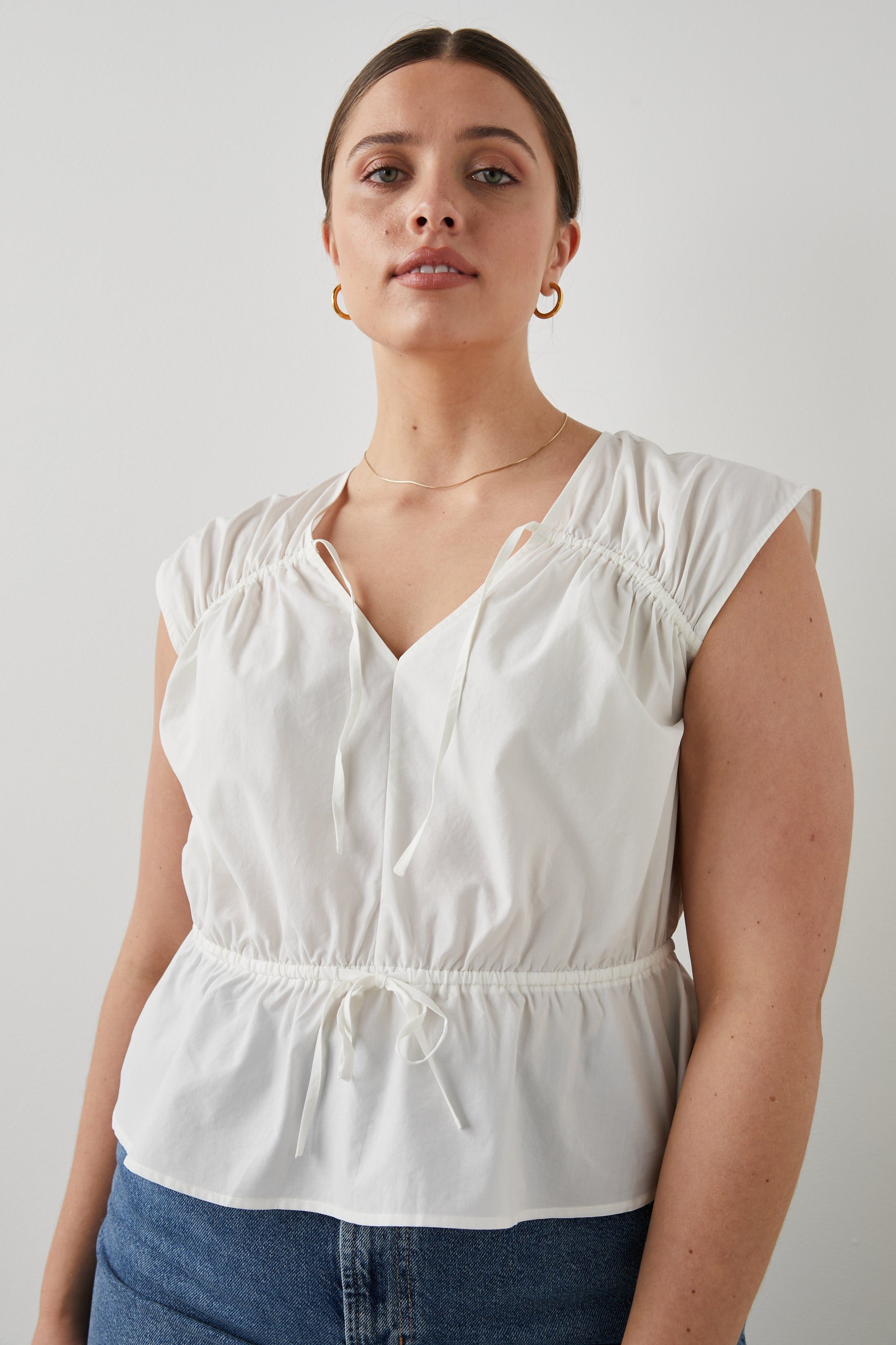 SAVI TOP - WHITE sold by Rails
