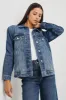 GROVE BOYFRIEND TRUCKER JACKET - INDIGO HAZE sold by Rails