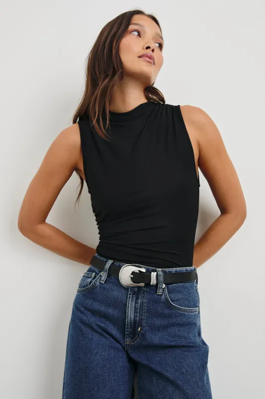 CHRISTEN TOP - BLACK sold by Rails