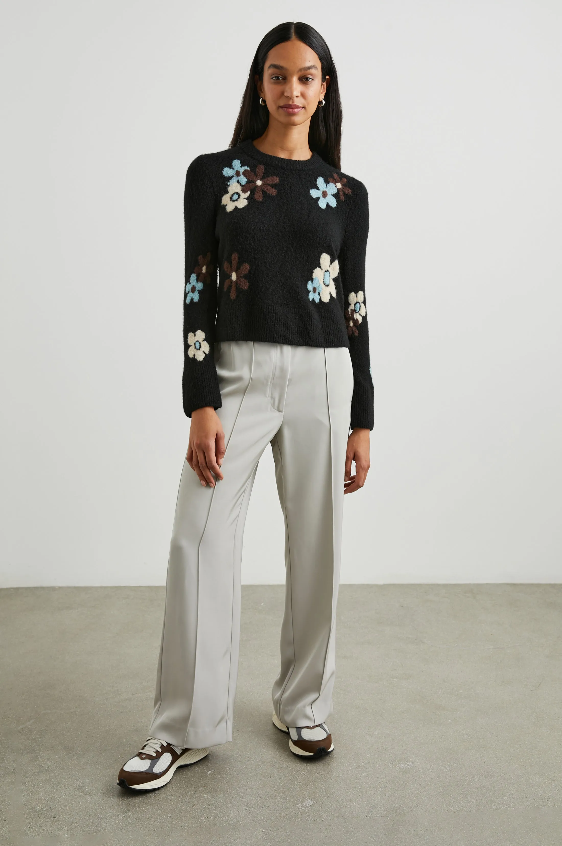 ANISE SWEATER - ONYX BLUE DAISIES sold by Rails product image thumbnail 3