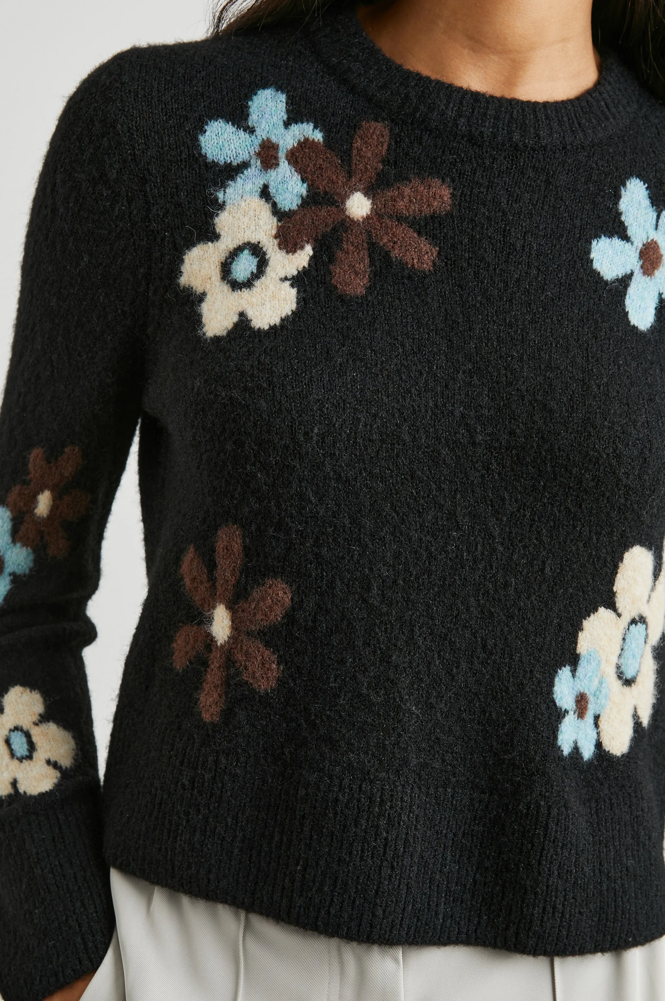 ANISE SWEATER - ONYX BLUE DAISIES sold by Rails product image thumbnail 2