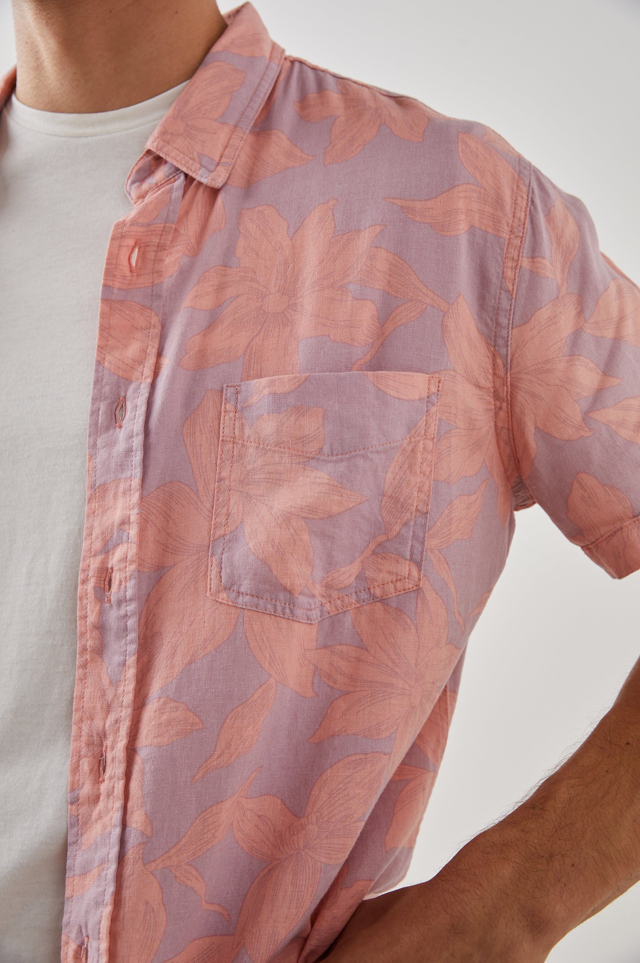 CARSON SHIRT - GARDEN SANDS FLAMINGO sold by Rails product image thumbnail 2