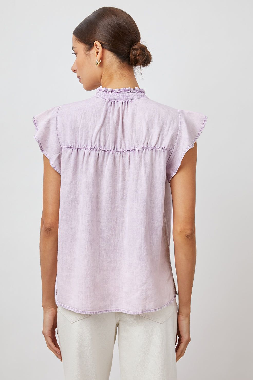 RUTHIE TOP - LAVENDER ACID WASH sold by Rails product image thumbnail 5