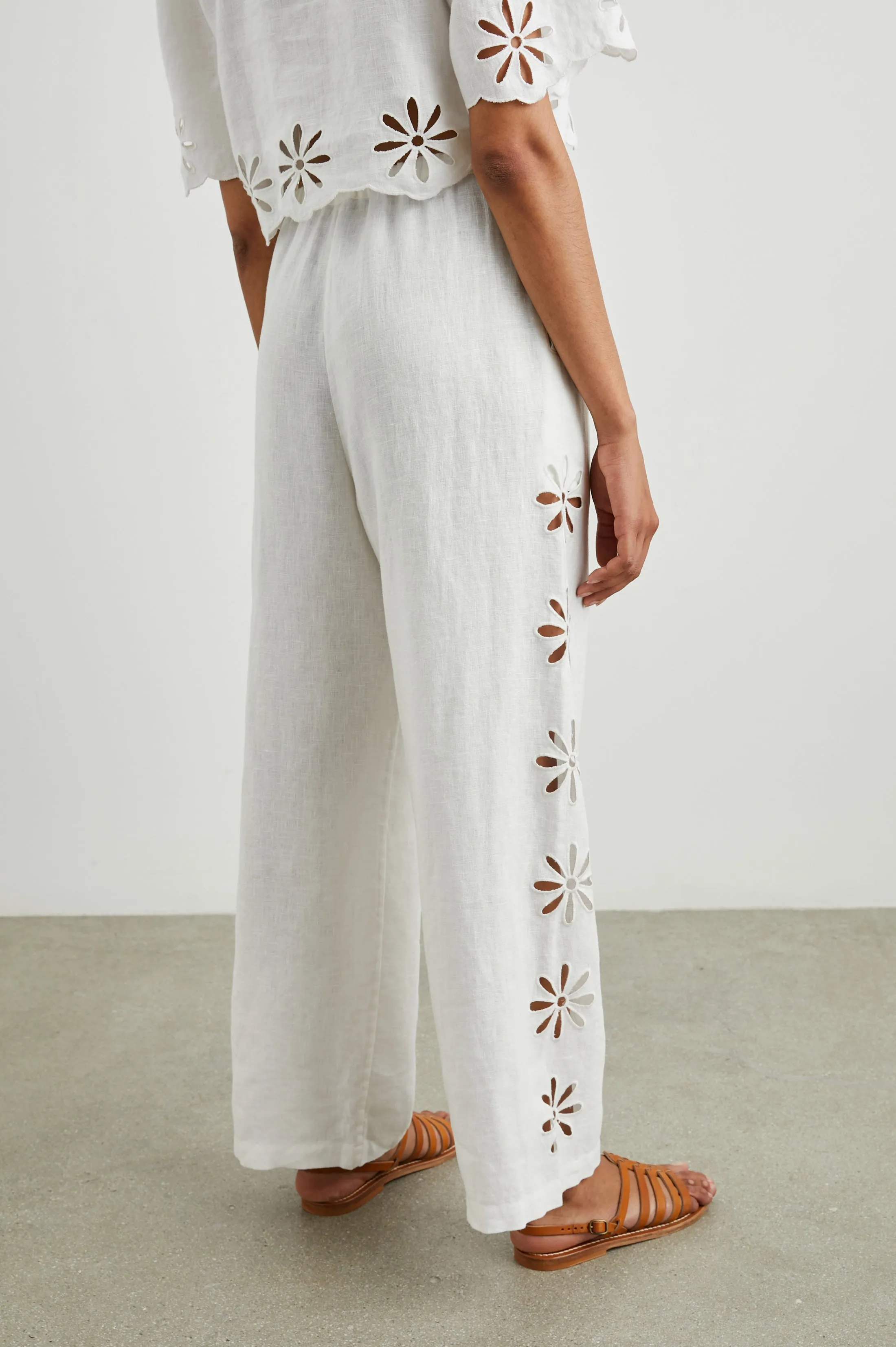 EMMIE PANT - WHITE EYELET sold by Rails product image thumbnail 2