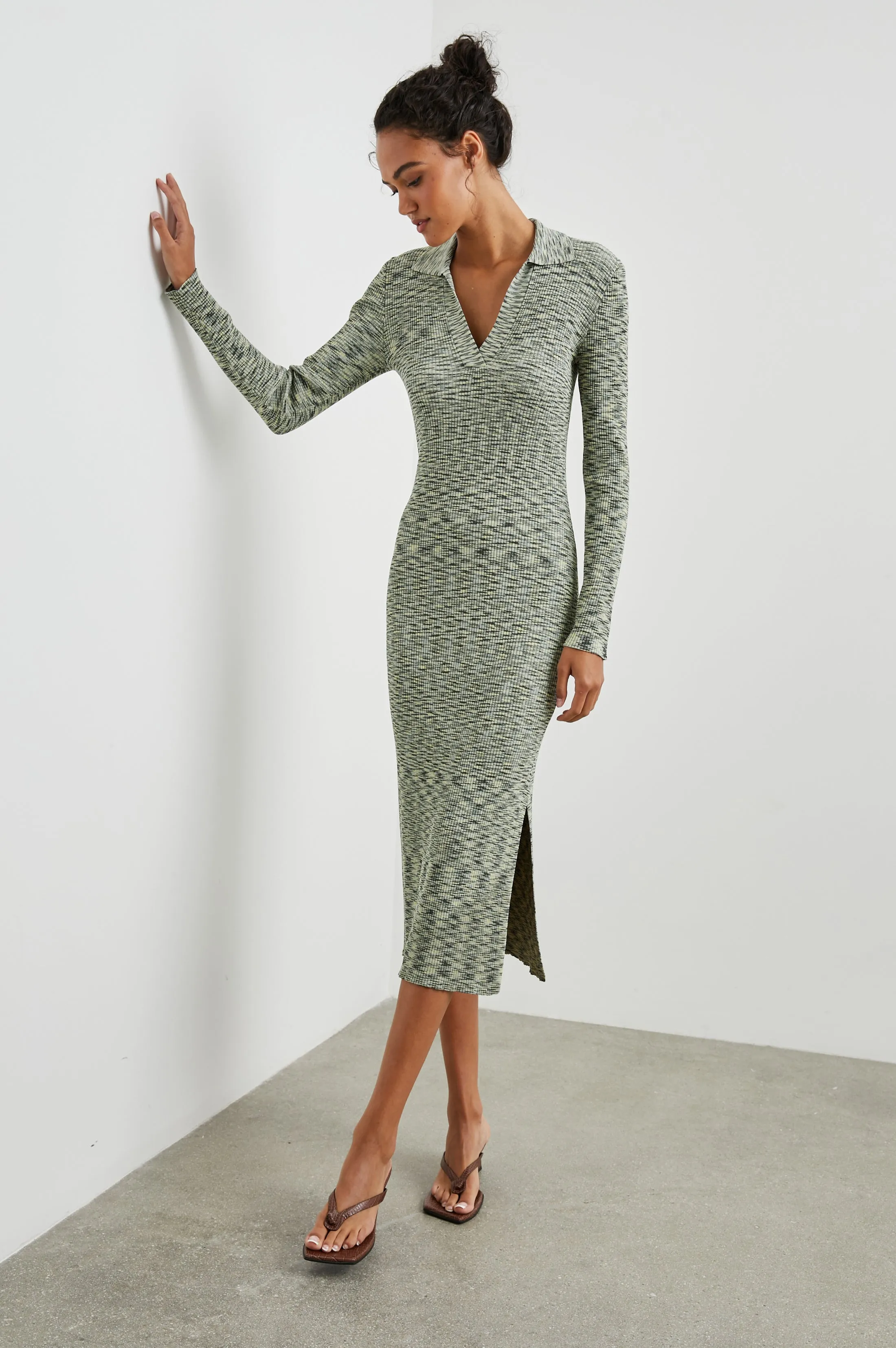 LUCIANA DRESS - MINT NAVY SPACE DYE sold by Rails product image thumbnail 2