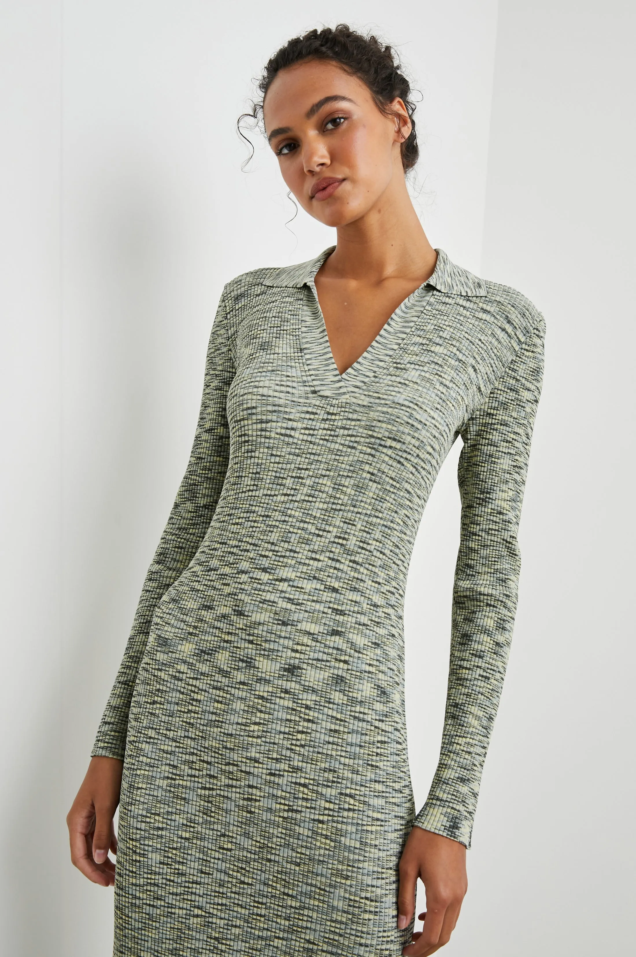 LUCIANA DRESS - MINT NAVY SPACE DYE sold by Rails product image thumbnail 4