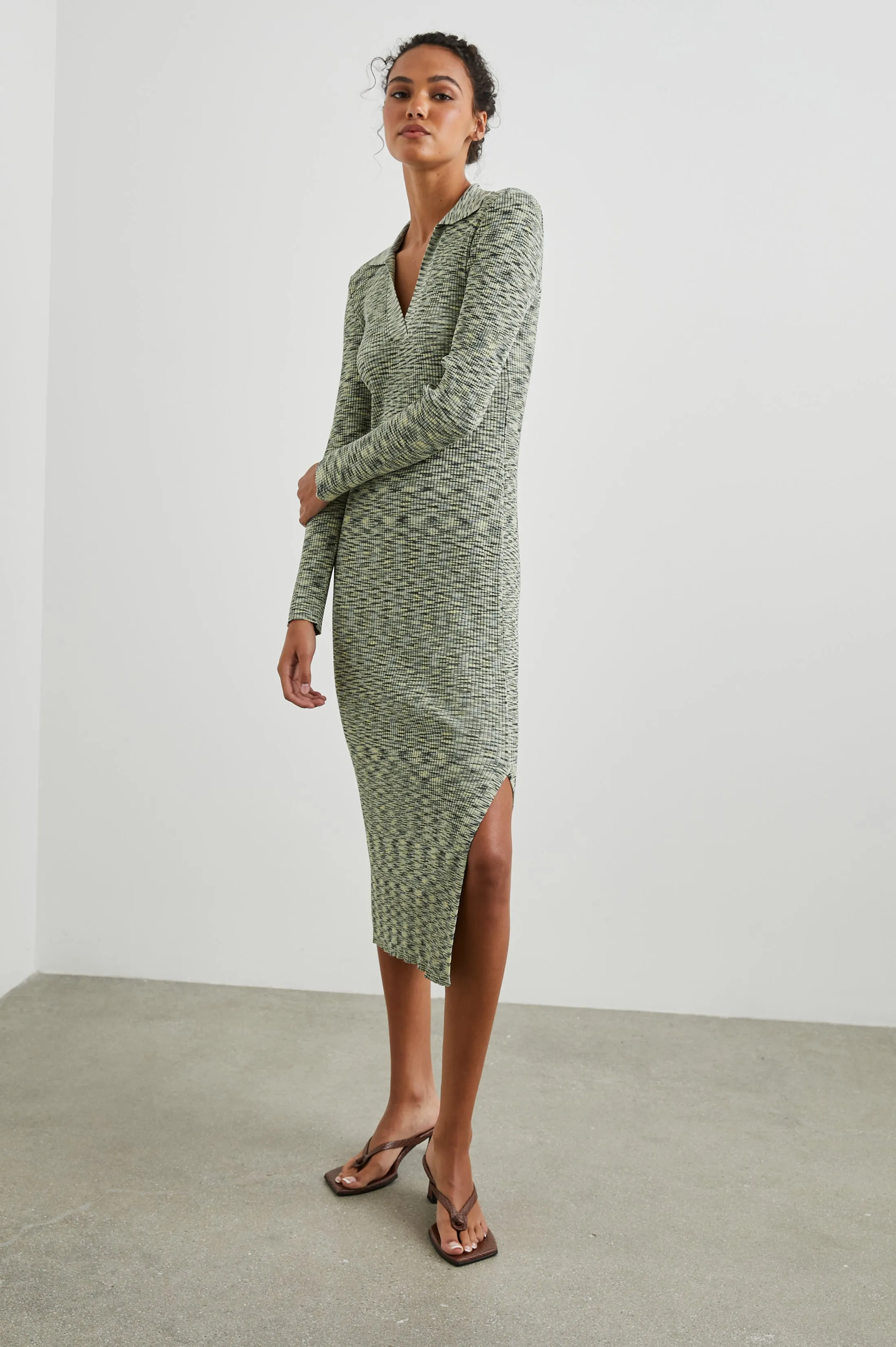 LUCIANA DRESS - MINT NAVY SPACE DYE sold by Rails product image thumbnail 5