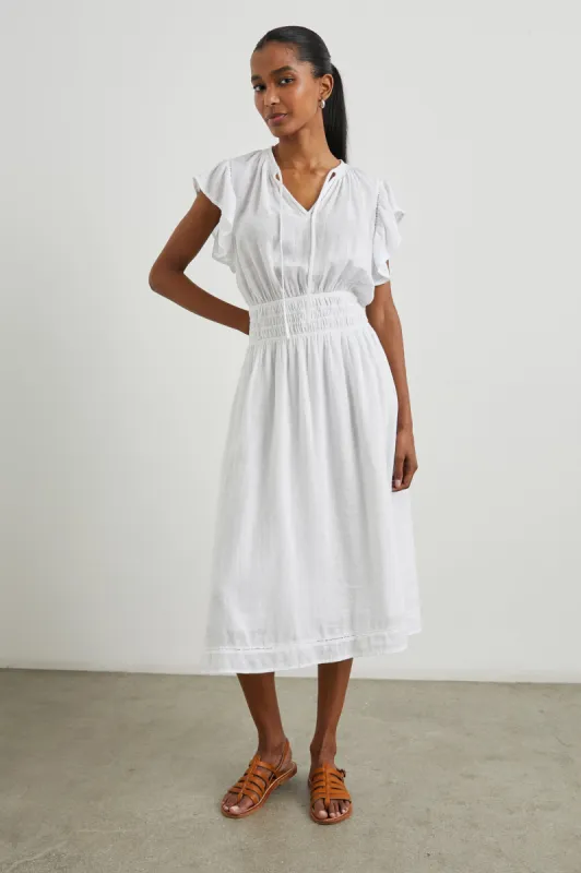 IONA DRESS - WHITE LACE DETAIL sold by Rails