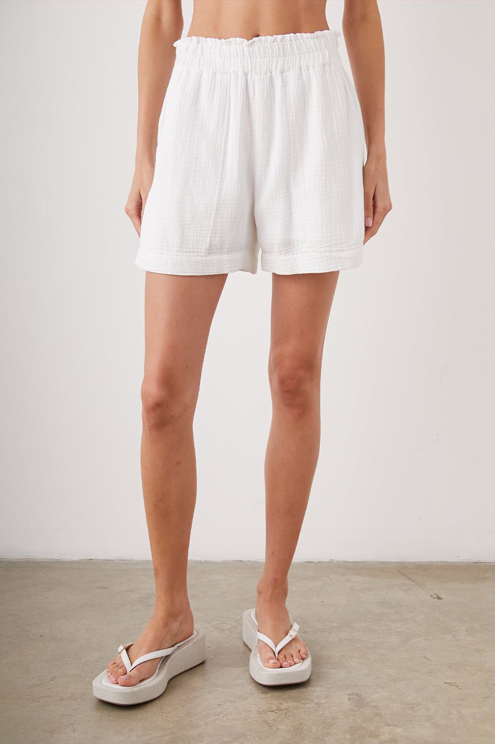 LEIGHTON SHORT - WHITE sold by Rails