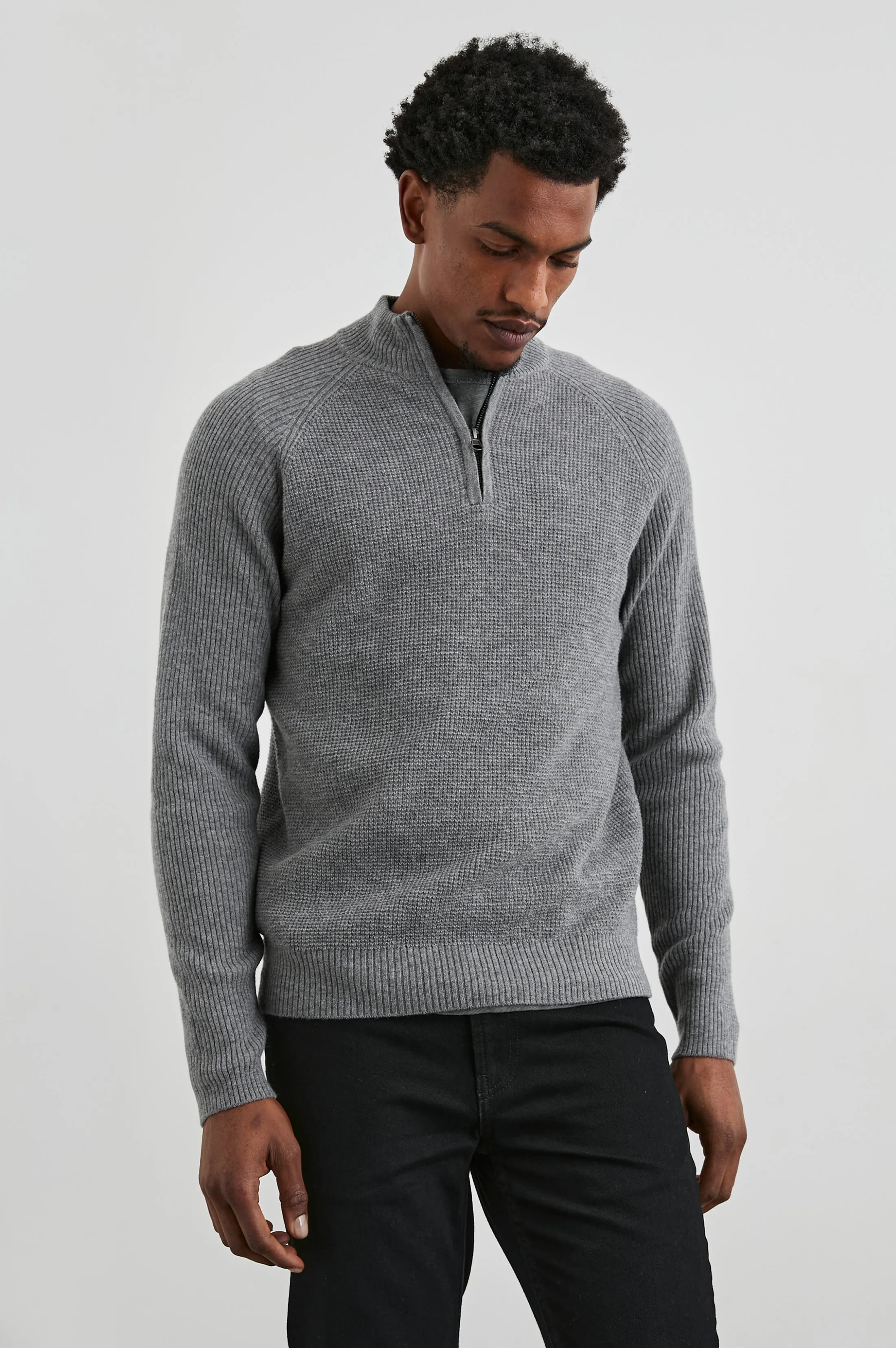 STARK QUARTER ZIP - FINCH sold by Rails product image thumbnail 3